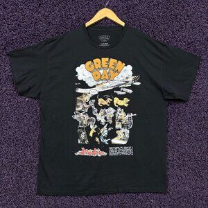 Green Day Dookie Album Tracklist Pop Punk Band T-Shirt XL